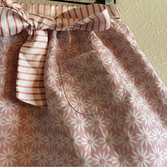 Margherita Girls Floral Print Pink Skirt with Belt and Pockets Girls Size 5 - Picture 3 of 7